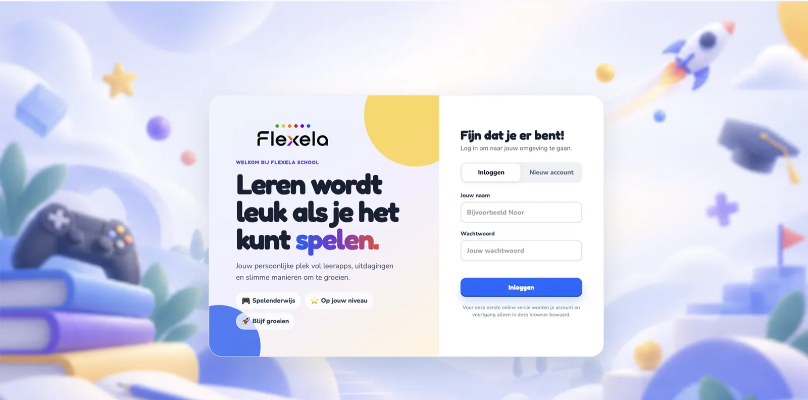 Concept van de Flexela School leeromgeving