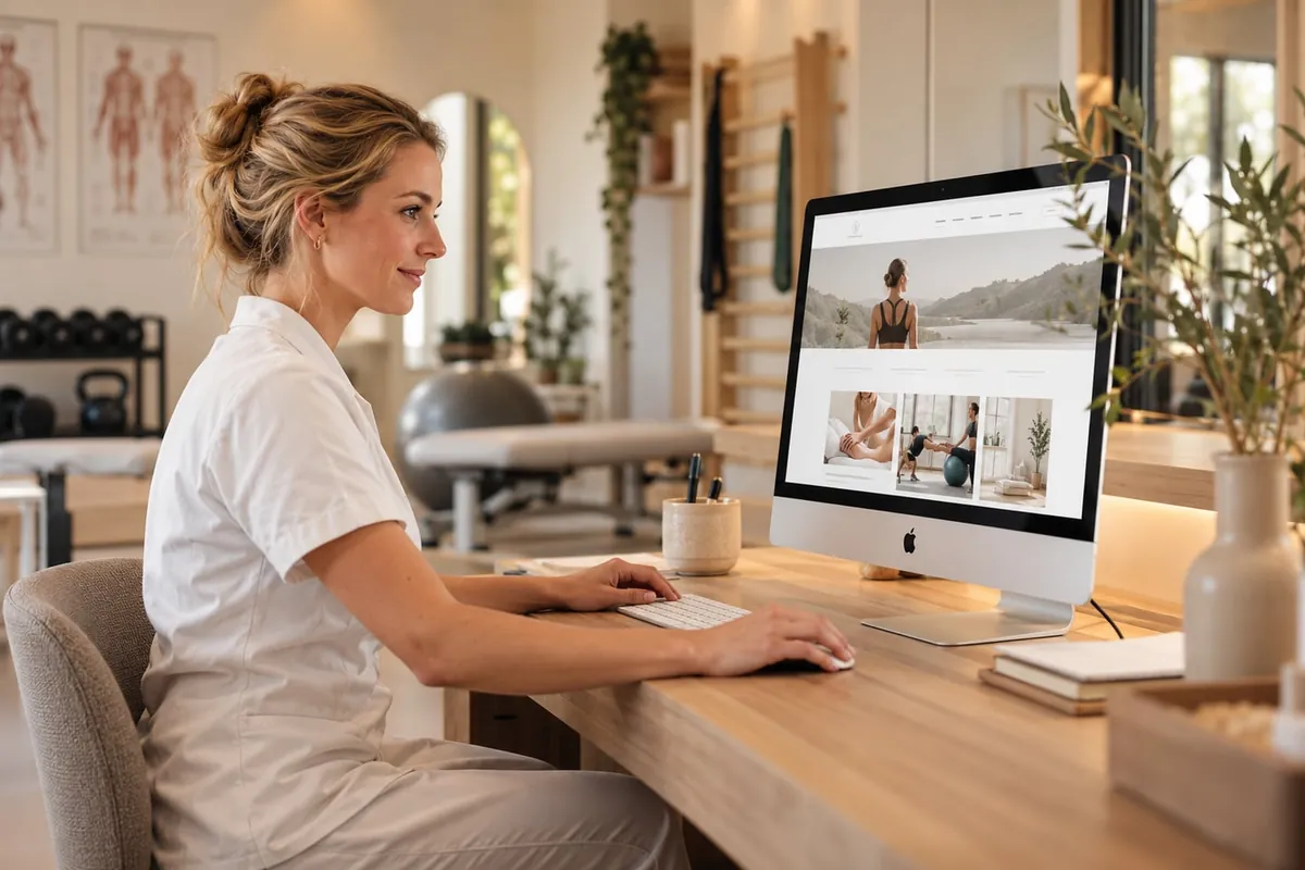 Sfeerbeeld: website-inspiratie voor een fysiotherapiepraktijk