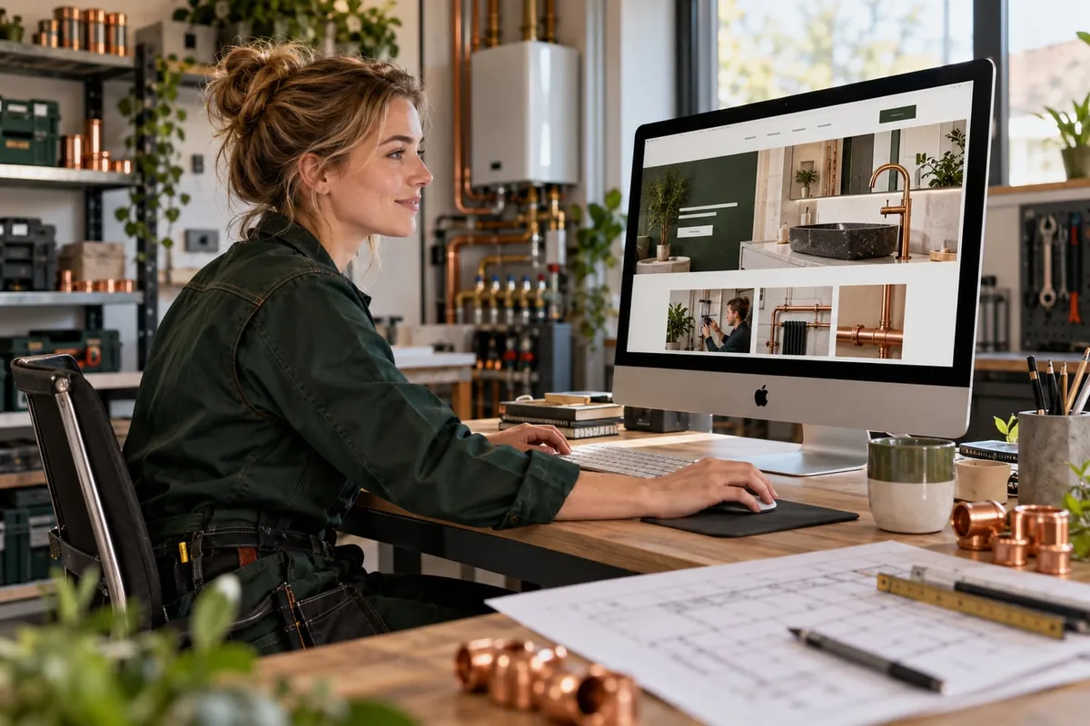 Sfeerbeeld: website-inspiratie voor een installatiebedrijf